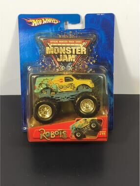 Hot Wheels Monster Jam Monster Truck Robots #11 Blue 2005 Die Cast 1/64 Scale